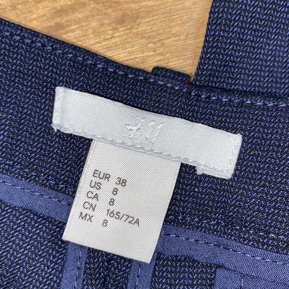 H&M navy blue career slacks size 8/38 - Picture 4 of 7